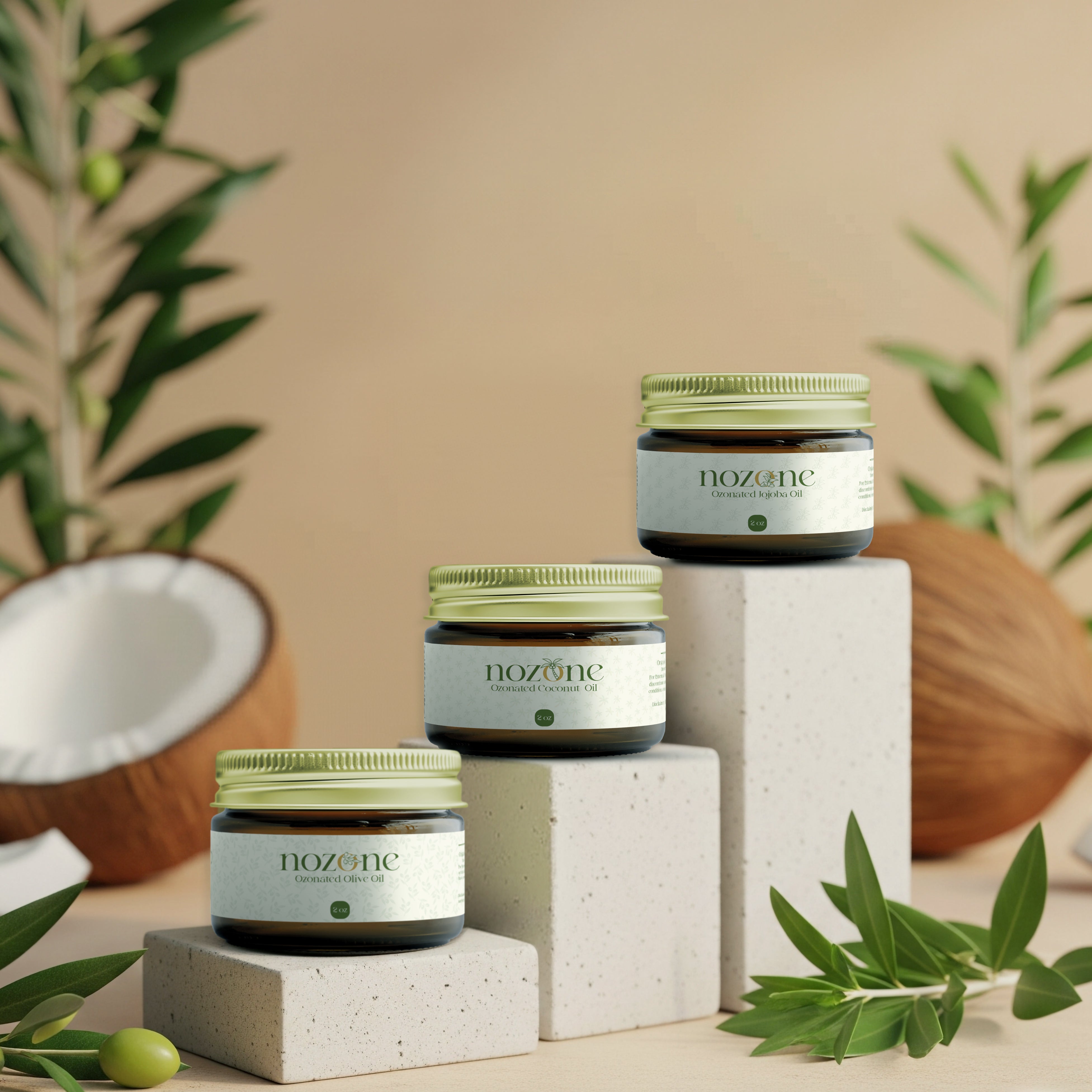 Ozonated Oils | 7-Day Skin Revival Bundle (3x 2oz Jars) – NoZone